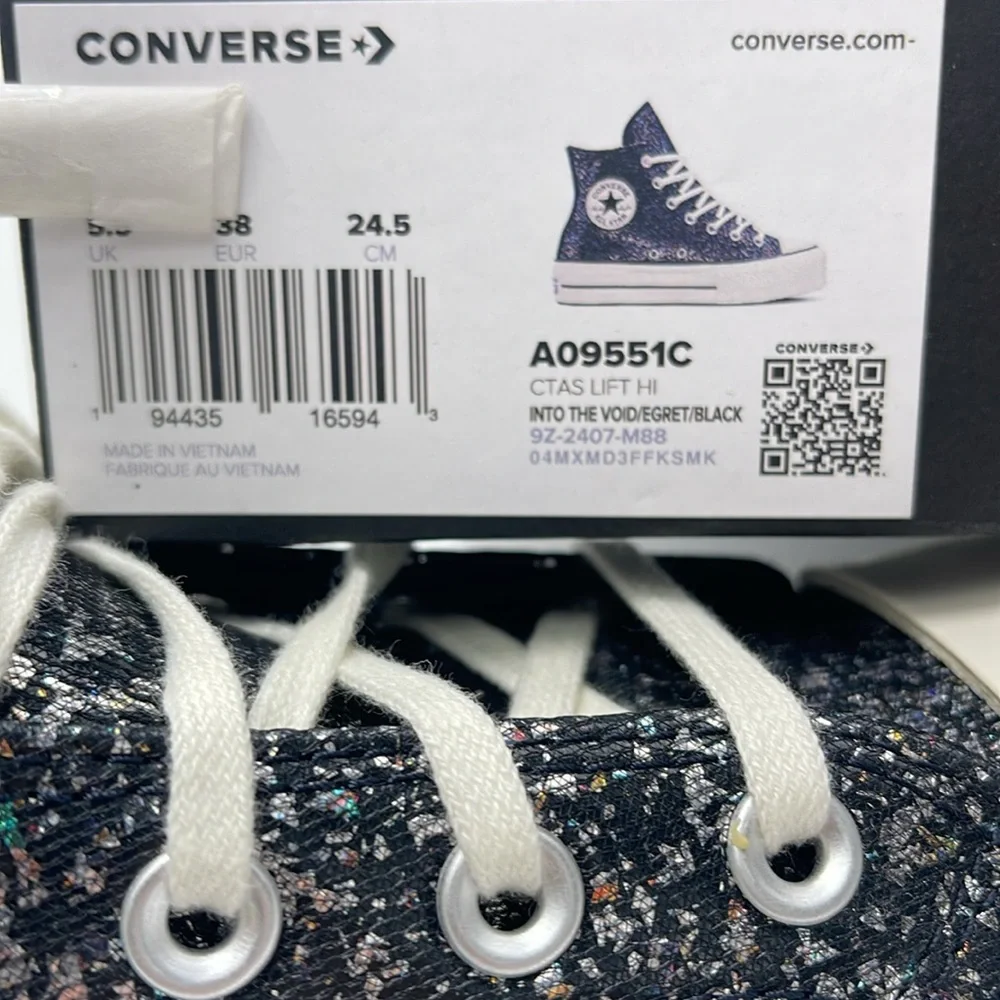 Converse WMNS CTAS LIFT HI INTO THE VOID/EGRET/BLACK A09551C Platforms Sneakers